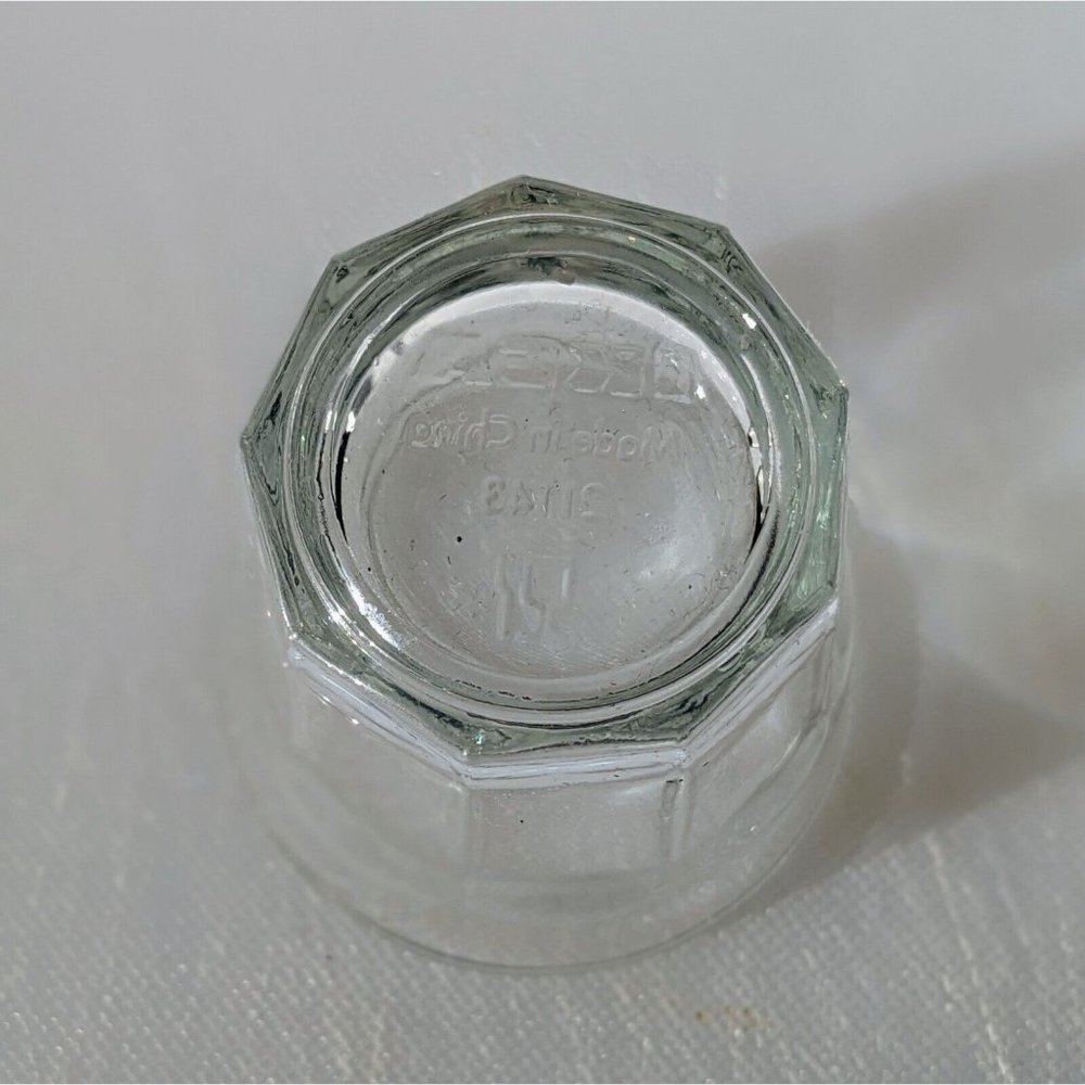 Set Of Two (2) Ikea Shot Glasses Clear Classic Shape Thick Tapered Faceted - Picture 3 of 4